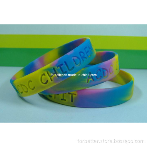 Silicone Wristband (swirled color)